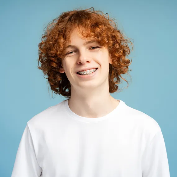 Guy Wearing Braces